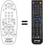 Replacement remote control RM 76151V-65801