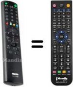 Replacement remote control Sony KV-29 FX66E