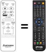 Replacement remote control RM M36-47707