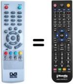 Replacement remote control Ctc DVB-T 729