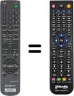 Replacement remote control RMT-D115 P