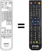 Replacement remote control RMT-V166 J