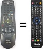 Replacement remote control RM 651V-59506