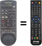Replacement remote control RM M57-48001