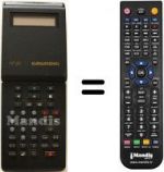 Replacement remote control Grundig GV-2392 VPT