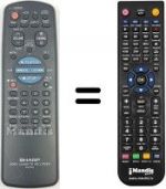 Replacement remote control RRMCG 0076 AJ