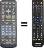 Replacement remote control Sharp VC MH671 GM