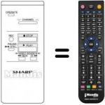 Replacement remote control Sharp VC 781 S