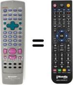 Replacement remote control Sharp VC M301 SM