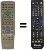 Replacement remote control Sharp RRMCG 1203 AJSA