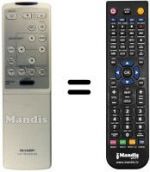 Replacement remote control RRMCG 1292 CESA