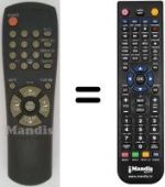 Replacement remote control 10107 N