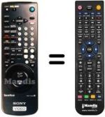 Replacement remote control Sony SLV-E 830