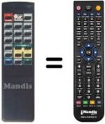 Replacement remote control SR 160