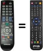 Replacement remote control Samsung SYNCMASTER XL 2370 HD