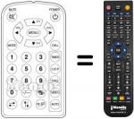 Replacement remote control Lenoir TVC 72 LCD MASTER PLUS