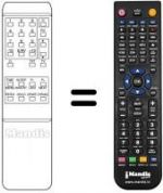 Replacement remote control TC 125 TEXT