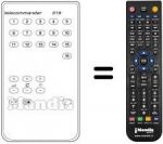 Replacement remote control TC 319