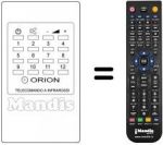 Replacement remote control TELECOMANDO A INFRAROSSI