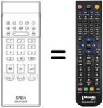 Replacement remote control Saba T 67 SC 64