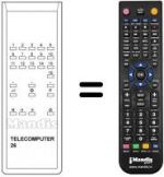 Replacement remote control TELECOMPUTER 26