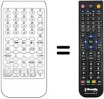 Replacement remote control TELECOMPUTER 7443 STEREO
