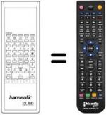 Replacement remote control TV 501