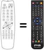 Replacement remote control Cgm TVC 208