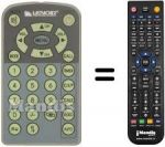 Replacement remote control Lenoir TVC 53 LCD