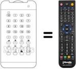 Replacement remote control TVC 99 / 16 TRD