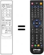 Replacement remote control Tokai LVR 8 S