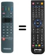 Replacement remote control Thomson 72 DF 68 NH
