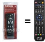 Replacement remote control Thomson 28 DN 40 E