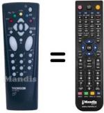 Replacement remote control Thomson 29 DU 40 E
