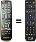 Replacement remote control Samsung UE 26D4003
