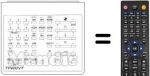 Replacement remote control TP 600 VT