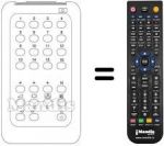 Replacement remote control HANTAREX TVC 16 PR