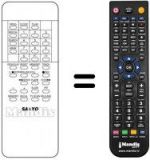 Replacement remote control VCR 37 KEY-SPECIAL / SEARCH