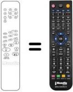 Replacement remote control Atlantic VTR 2096
