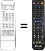 Replacement remote control Atlantic VTR 3002 S