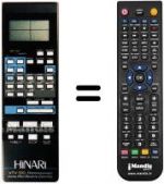 Replacement remote control VTV 100