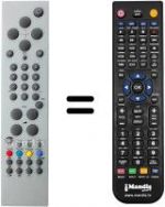 Replacement remote control Techwood TK 2001 LCD