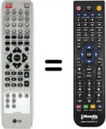 Replacement remote control LG LH-T 250 SC