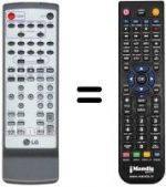 Replacement remote control LG FE-3500 WE
