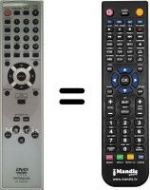 Replacement remote control Hitachi DV-P 335 E