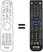 Replacement remote control Philips DVD 930