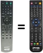 Replacement remote control Sony DVP-NS 70