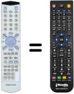 Replacement remote control Irradio DVD 19 HT