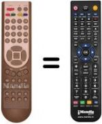 Replacement remote control Homecast EM320 PVR