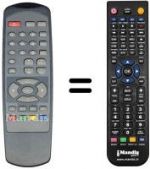 Replacement remote control FUJI ONKYO F 2000
